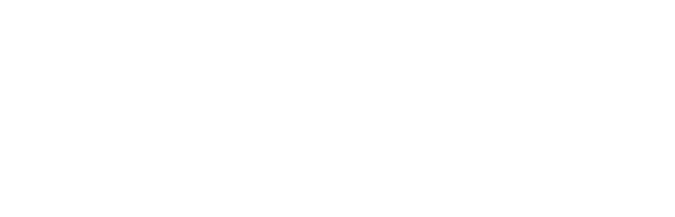 Cooby Reflections White Horizontal Logo